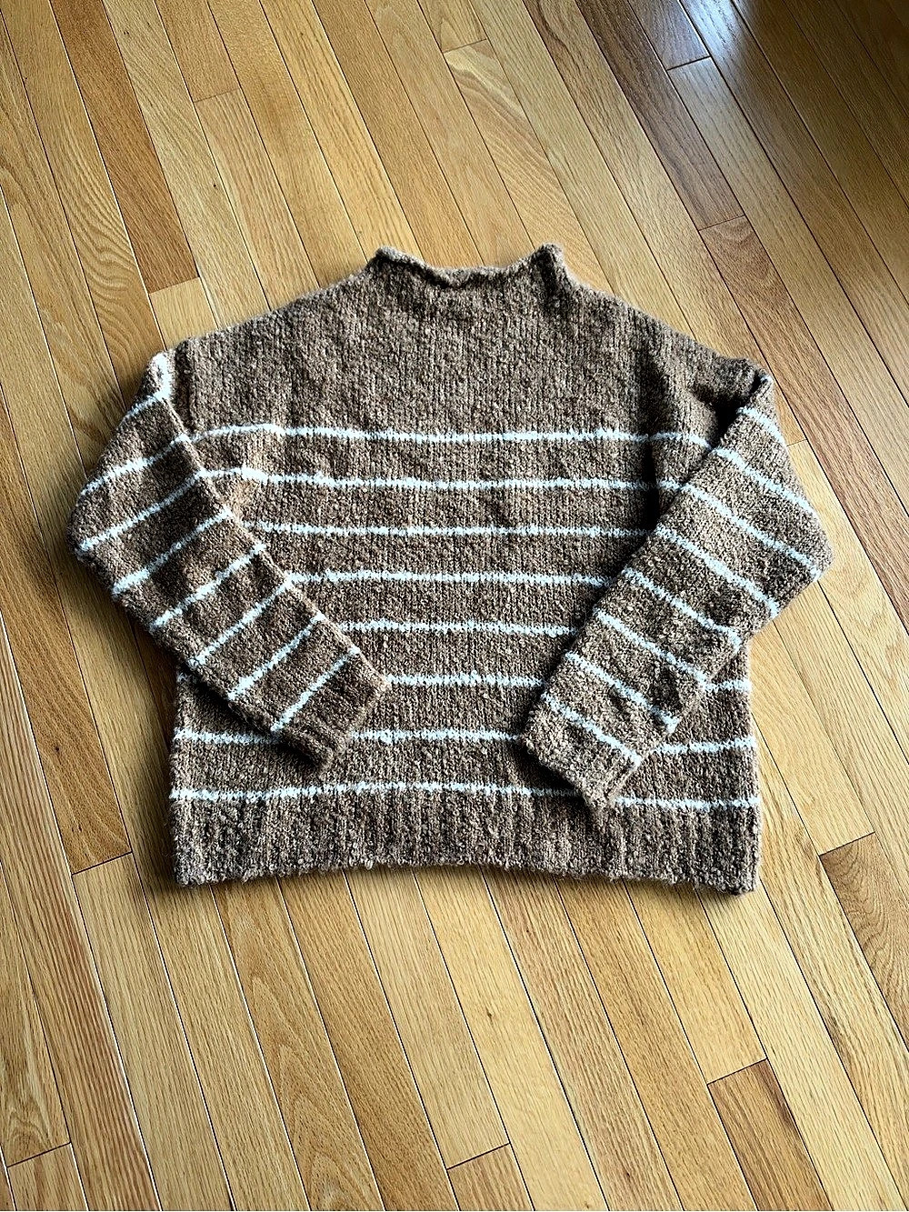 J.Crew Striped Sweater in Brown & Beige Size Small